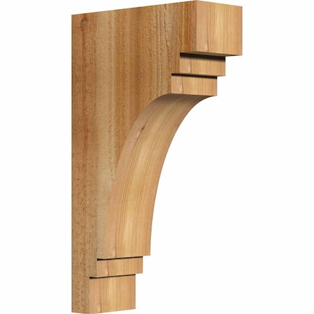 Ekena Millwork Pescadero Rough Sawn Corbel, Western Red Cedar, 4"W x 10"D x 18"H COR04X10X18PEC00RWR